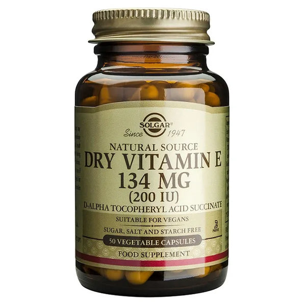 Solgar Vitamin E Dried 134mg 200 IU 50 Capsules - Batty Beauty