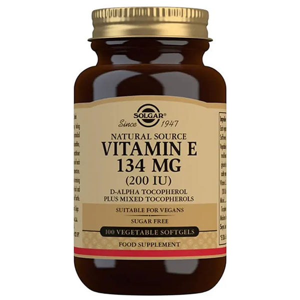 Solgar Vitamine E 134mg 200 IU 100 perles - Batty Beauty
