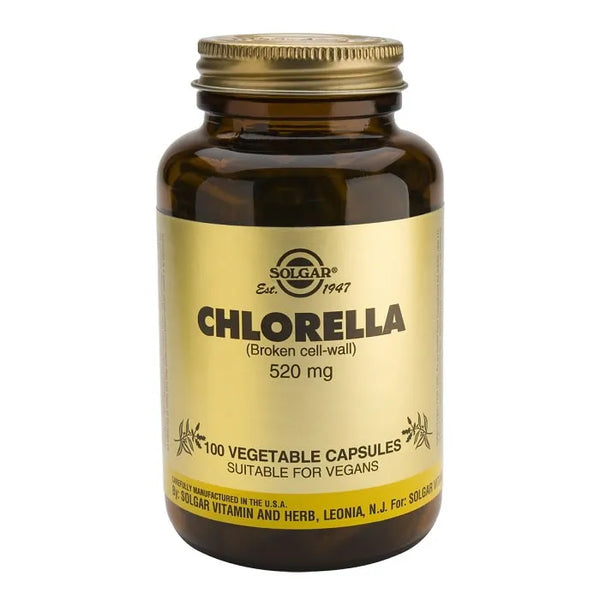 Solgar Chlorella 520mg 100 Gélules - Batty Beauty