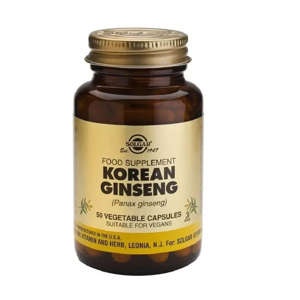 Solgar Ginseng Coréen 50 Gélules - Batty Beauty