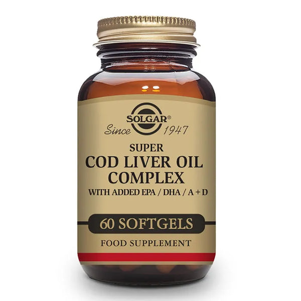 Solgar Super Cod Liver Oil Complex 60 Perles - Batty Beauty