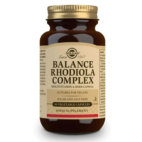 Solgar Balance Rhodiola Complex 60 Gélules - Batty Beauty