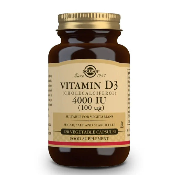 Solgar Vitamine D3 4000 UI (100 mcg) 120 Capsules - Batty Beauty