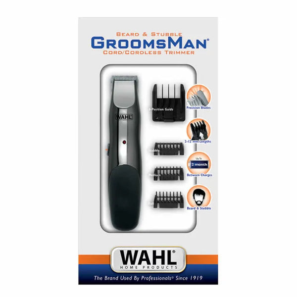Wahl Groomsman Beard And Stubble Cord/Cordless Trimmer - Batty Beauty