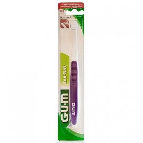 Gum G-U-M End Tuft Brush Toothbrush, 308rqb, 1 Ea - Batty Beauty