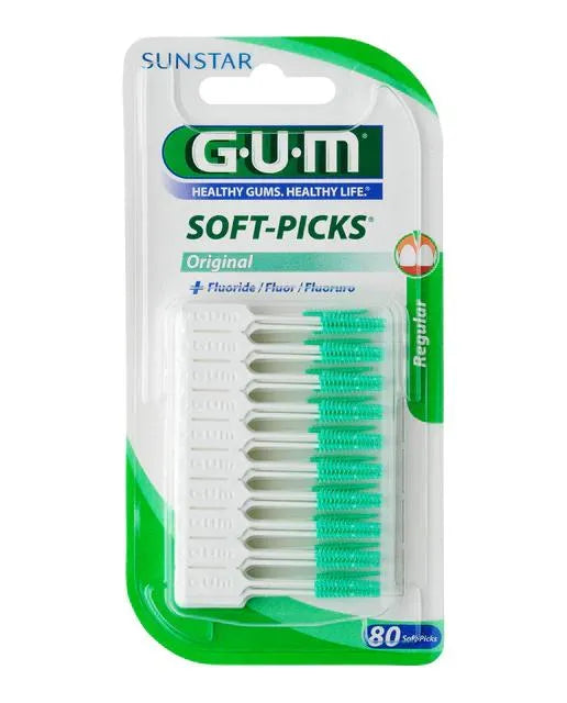 Gum Sunstar Gum Soft-Picks Original Avec Fluorure Ordinaire 80 Unités