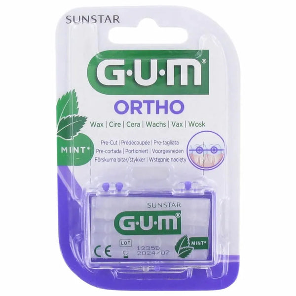 Gum 724 Cera Ortodoncia Mentolada Con Espejo 1 Ud - Batty Beauty
