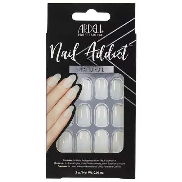 Ardell Nail Addict Natural Oval False Nails - Batty Beauty