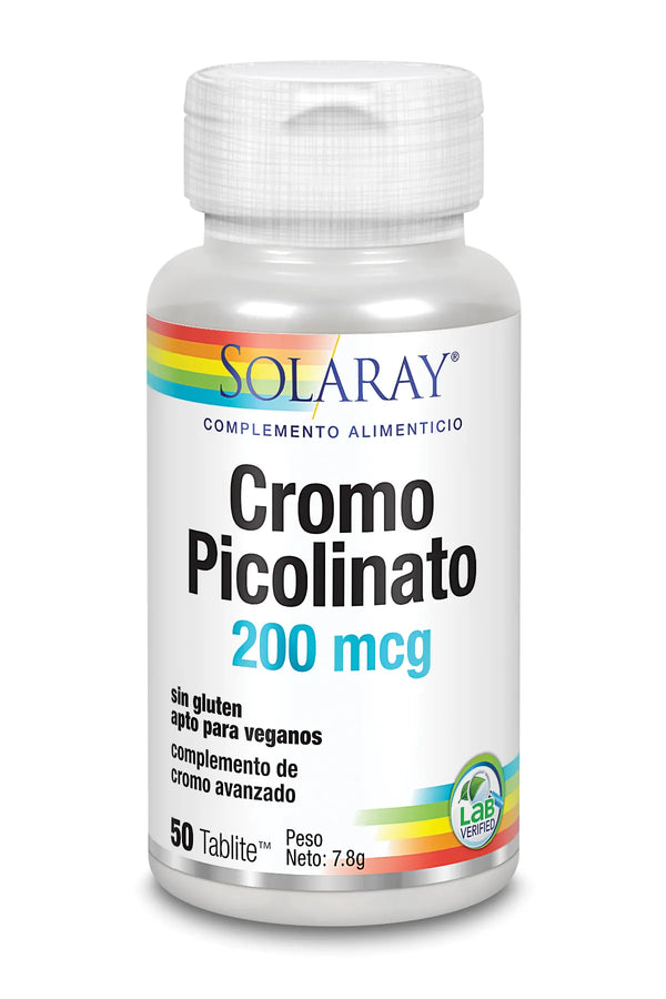 Solaray Chromium Picolinate 50 Tabletas - Batty Beauty