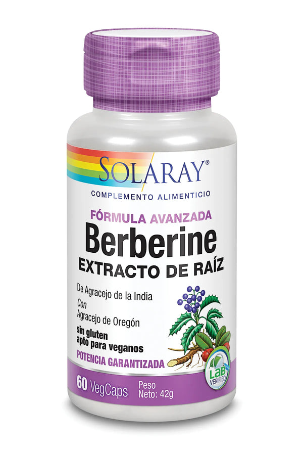 Solaray Berberine 60 Vcaps Formula Avanzana - Batty Beauty
