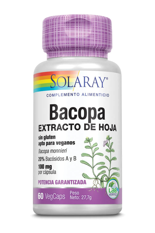 Solaray Bacopa 100 Mg 60 Vcaps - Batty Beauty
