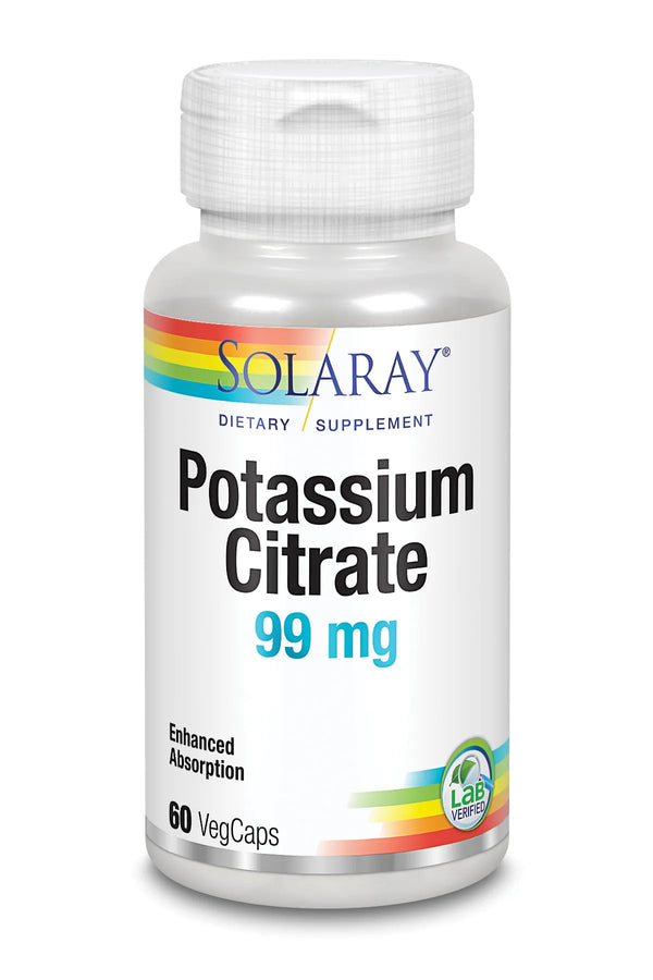 Solaray Potasio Citrato 99 Mg 60 Caps - Batty Beauty