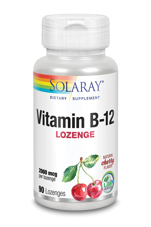 Solaray Vitamina B12 2000 Mcg 90 Comp - Batty Beauty