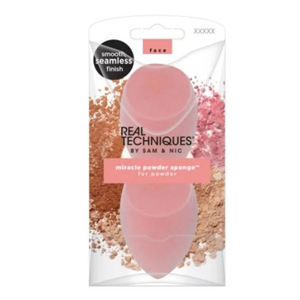 Real Techniques Miracle Powder Sponge Coffret 2 Produits - Batty Beauty