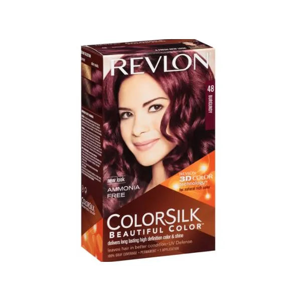 Revlon Colorsilk Sans Amoniaque 48 Burgundy - Batty Beauty