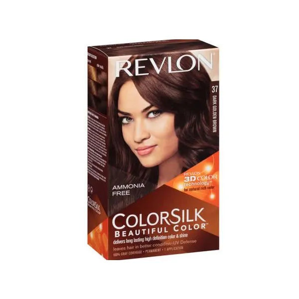 Revlon Colorsilk Sans Amoniaque 37 Dark Golden Brown - Batty Beauty