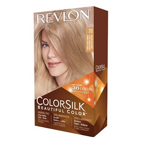 Revlon Colorsilk Sans Amoniaque 70 Medium Ash Blonde - REVLON