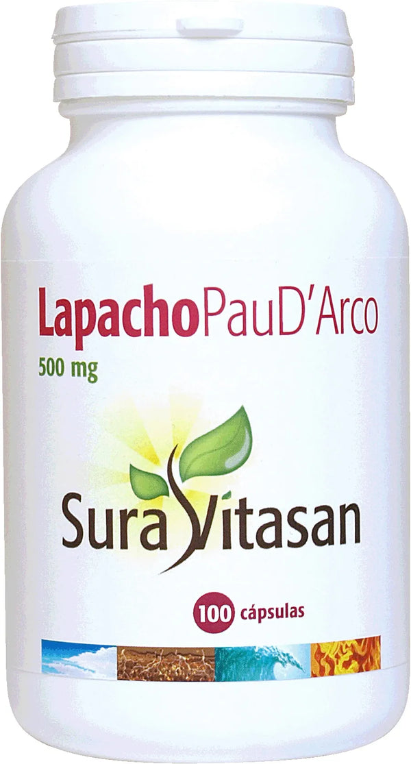 Sura Vitas Lapacho Pau Darco 500 Mg 100 Caps - Batty Beauty