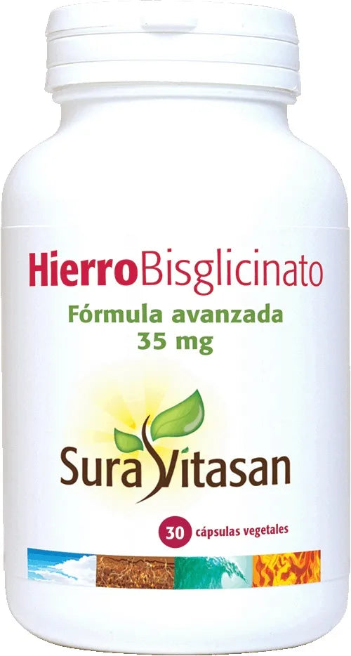 Sura Vitas Hierro Bisglicinato 30 Caps - Batty Beauty