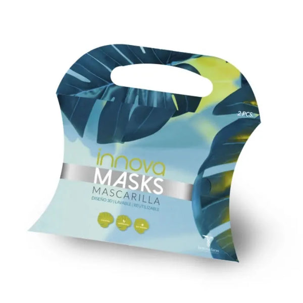 Innovafarm Washable Reusable Mask Black Set 2 Pieces - Batty Beauty