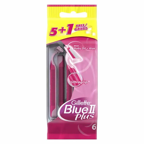 Gillette Blue II Plus 5 + 1 Unités - Batty Beauty