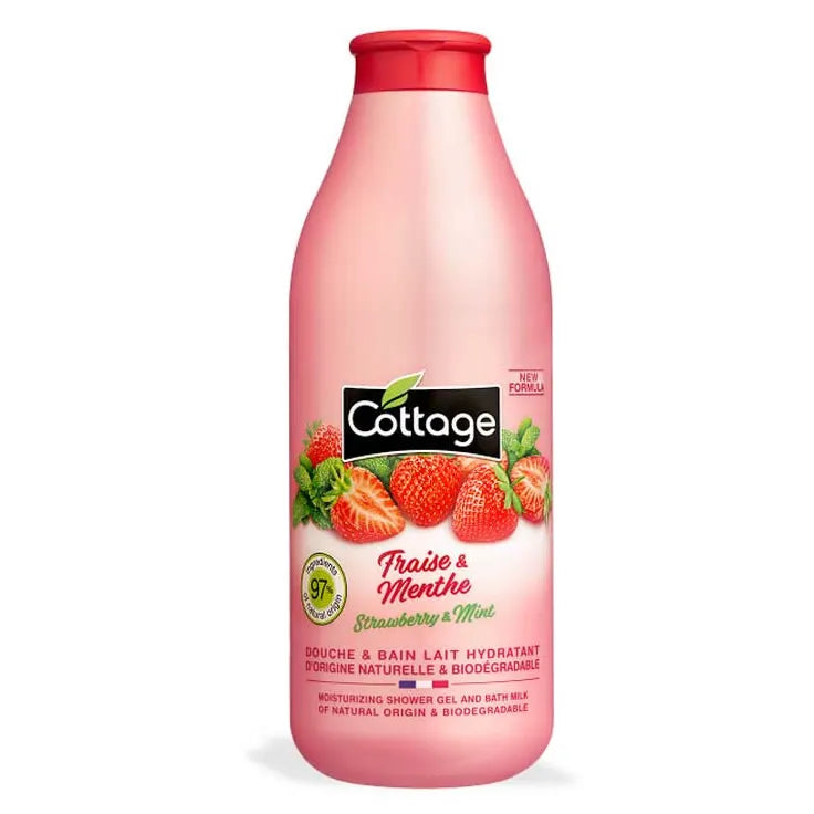 Cottage Moisturizing Shower Milk Strawberry & Mint
