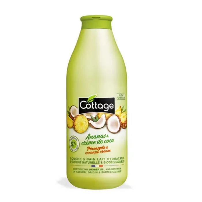 Cottage Ananas & Crème De Coco Douche & Bain Lait Hydratant