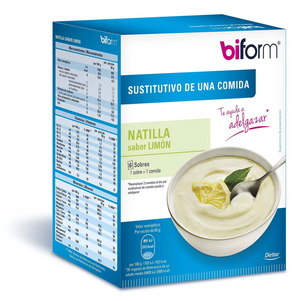 Biform Natillas Limon 6 Sobres - Batty Beauty