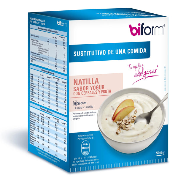 Biform Natillas Yogur Cereales 6 Sobres - Batty Beauty