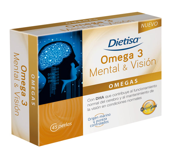 Dietisa Omega 3 Mental y Vision 45 Perlas - Batty Beauty