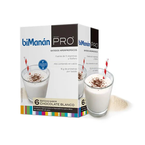 Bimanán Bimanan Pro 6 Milk-shakes Saveur Chocolat Blanc