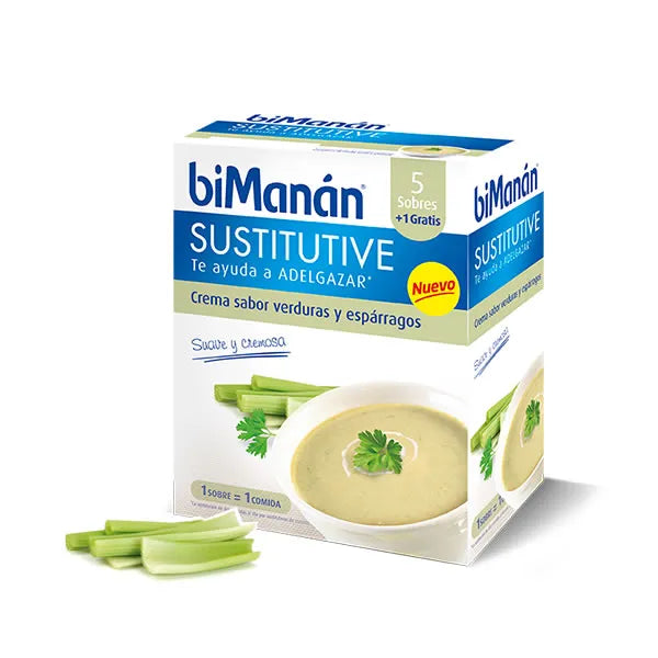 Bimanán Bimanan Sustitutive Crème aux Légumes et Asperges 5x1 Unités