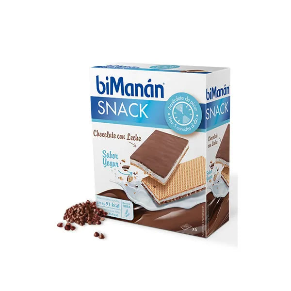 Bimanán Bimanan Sustitutive Grignotines Chocolat au Lait et Yaourt 120g - Batty Beauty