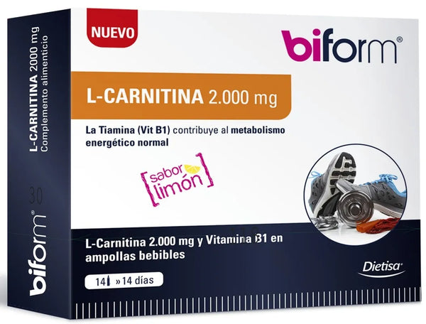 Biform L Carnitina 2000 Mg 14 Viales X 10ml - Batty Beauty