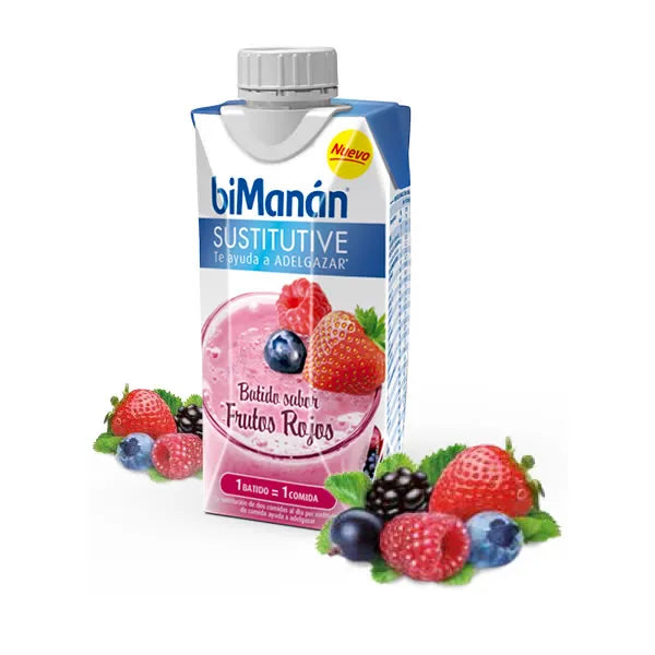 Bimanán Bimanan Sustitutive Milk-shake Saveur Fruits Rouges
