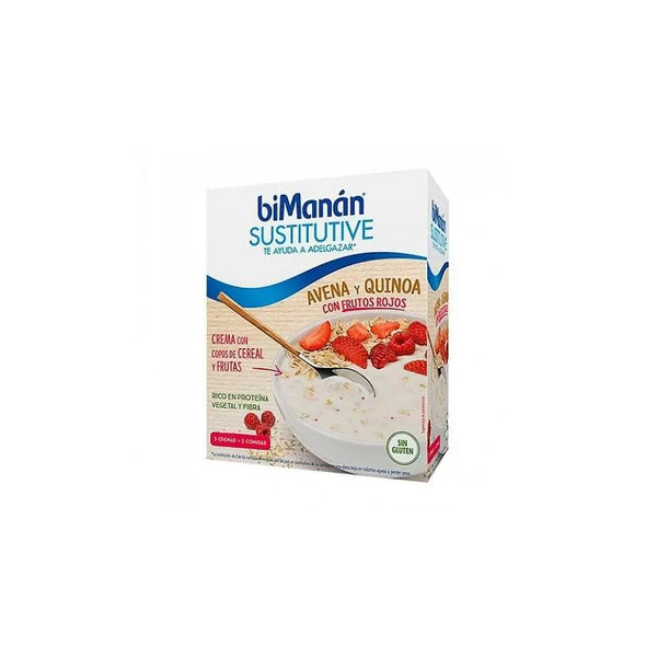 Bimanán Sustitutive Crema Avena y Quinoa Con Frutos Rojos 275g - Batty Beauty