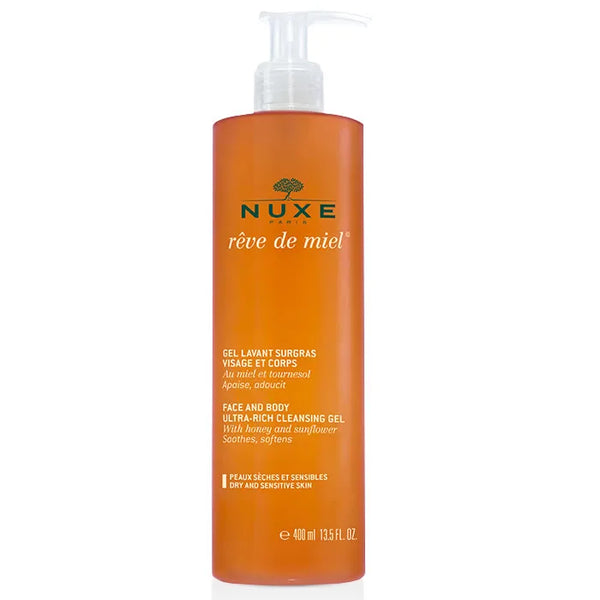 Nuxe Rêve De Miel Gel Lavant Surgras Visage Et Corps 400ml - NUXE