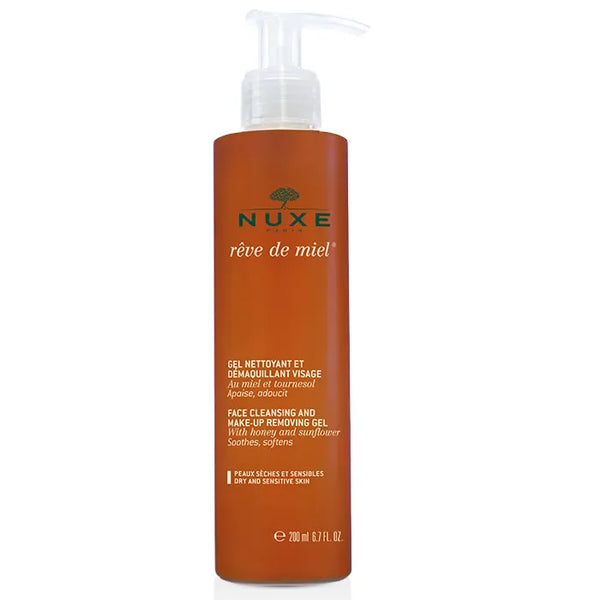 Nuxe Rêve De Miel Gel Nettoyant Et Démaquillant Visage 200ml - Batty Beauty