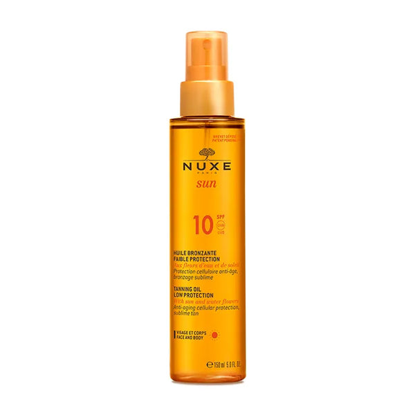 Nuxe Sun Huile Bronzante Visage Et Corps Spf10 150ml - NUXE