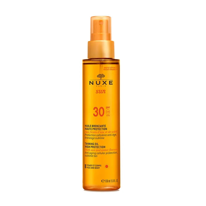 Nuxe Sun Huile Bronzante Visage Et Corps Spf30