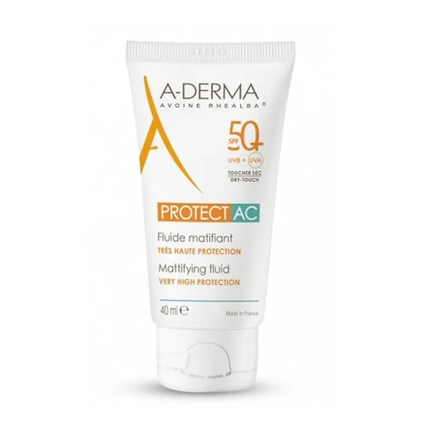 A-Derma Protect AC Fluide Matifiant Spf50 + 40ml - Batty Beauty