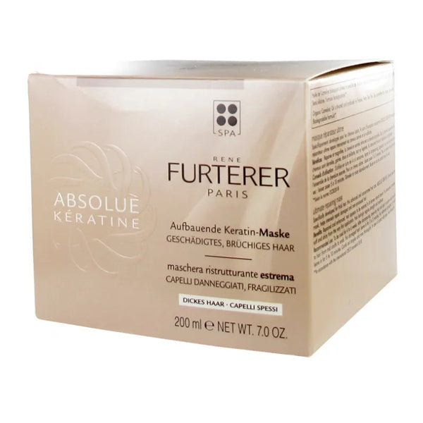 Rene Furterer René Furterer Absolue Kératine Masque Réparateur Cheveux Épais 200ml - Batty Beauty