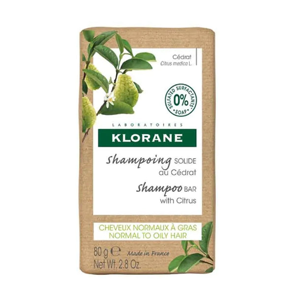 Klorane Shampooing Solide à la Citronnelle 80g - Batty Beauty