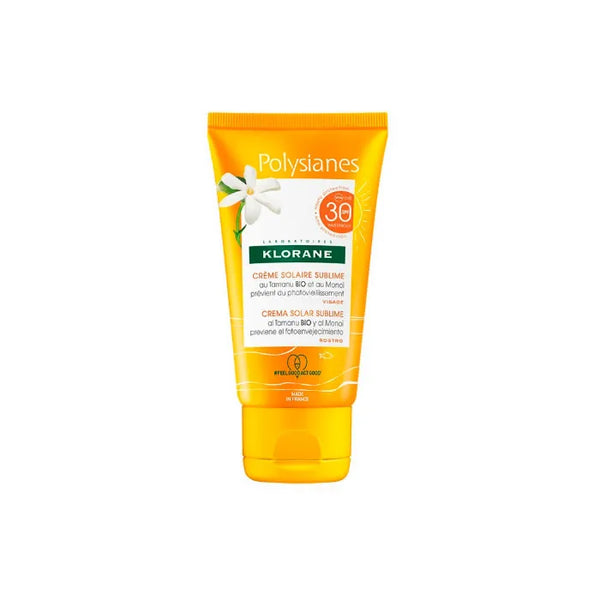 Klorane Polysianes Sublime Face Crème Solaire Spf30 50ml - Batty Beauty