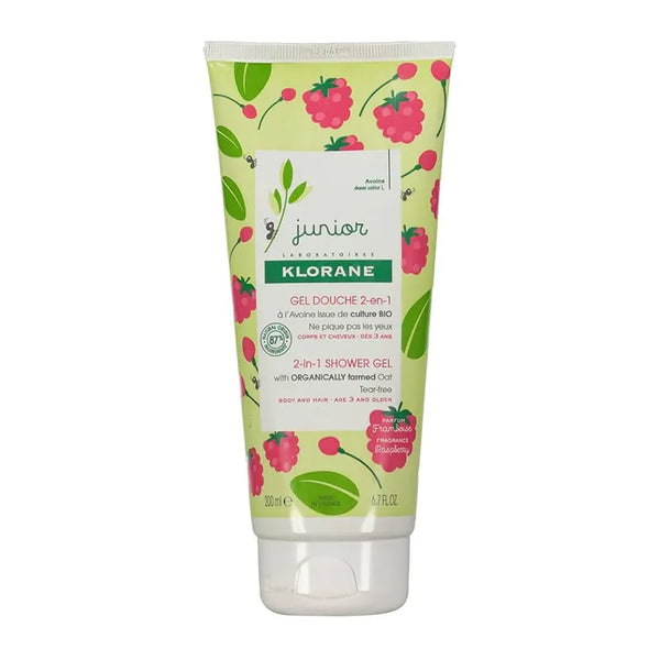 Klorane Gel Douche Junior Parfum Framboise 200ml - Batty Beauty