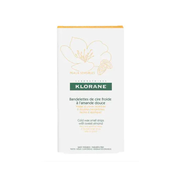 Klorane Hair Removal Cold Wax Strips Face - Batty Beauty