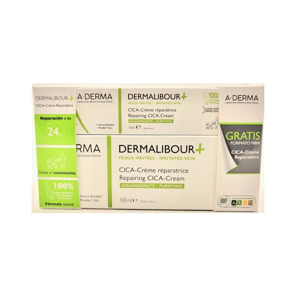 A-derma Dermalibour+ Cica Repair Cream Set 2 Pieces 100ml - Batty Beauty