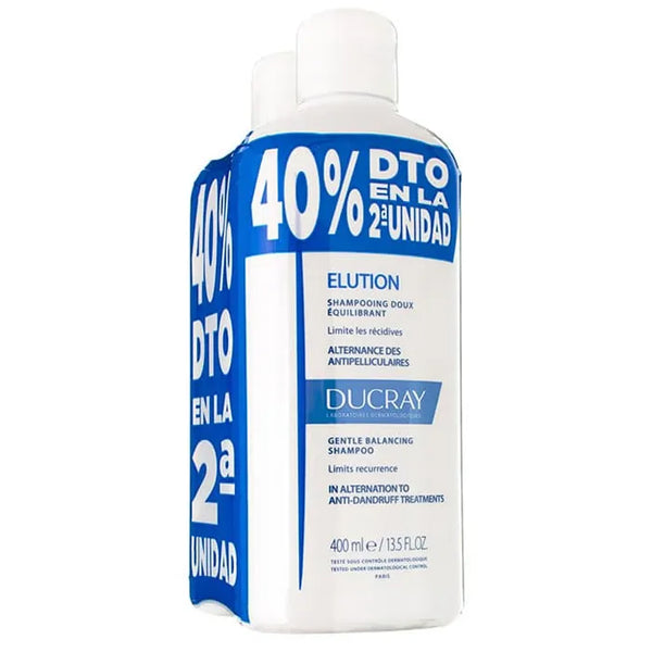 Ducray Elution Shampooing Traitant DermoProtecteur 2x400ml - DUCRAY