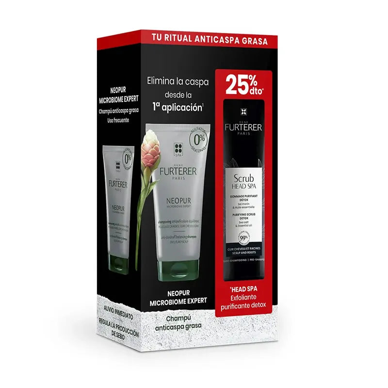 Rene Furterer Rene Neopur Coffret Rituel Antipelliculaire Gras 2 Pièces