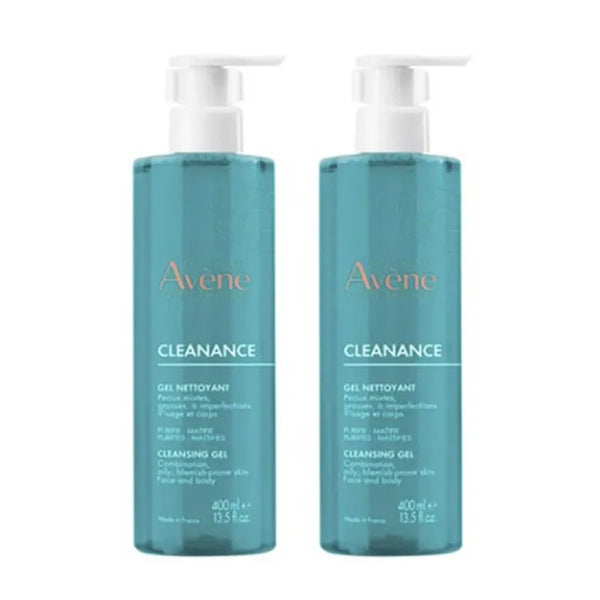 Avène Cleanance Duo Gel Nettoyant 2x400ml - Batty Beauty